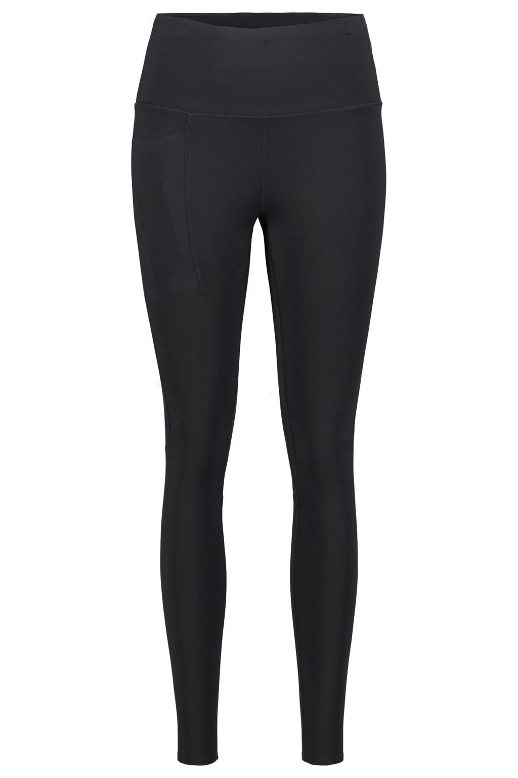 Zwarte dames Rukka hardlooplegging Marila van polyamide met slim fit, regular waist en elastische tailleband met koord