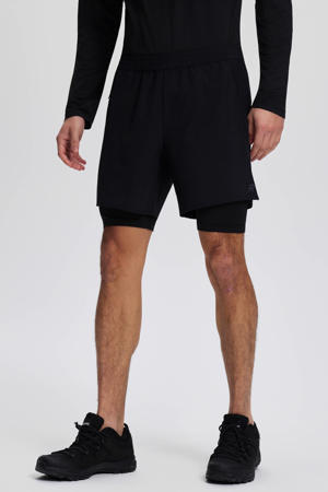 hardloopshort Maaninka 2-in-1 zwart