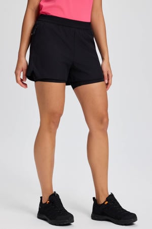 hardloopshort Makela 2-in-1 zwart