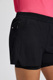 thumbnail: Rukka hardloopshort Makela 2-in-1 zwart