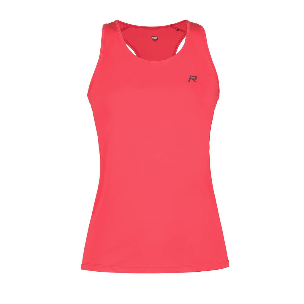 Roze dames Rukka hardloopshirt Maanselka van polyester met effen en ronde hals