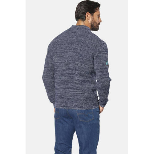 Jan Vanderstorm AKSELLUND gebreid vest Plus Size blauw afbeelding
