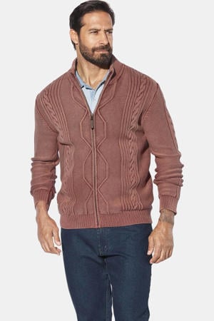 AKSELSKAR cardigan gebreid Plus Size rood