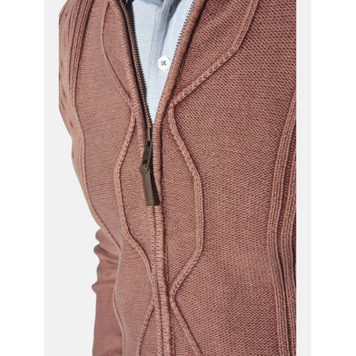 Jan Vanderstorm AKSELSKAR cardigan gebreid Plus Size rood afbeelding