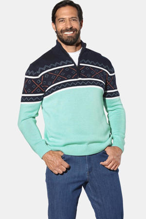 BJORNHOLM gebreide trui Plus Size donkerblauw