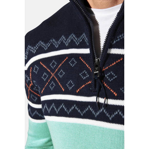 Jan Vanderstorm BJORNHOLM gebreide trui Plus Size donkerblauw afbeelding