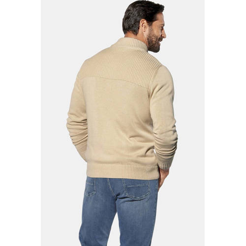 Jan Vanderstorm BJORNSTAD cardigan gebreid Plus Size beige afbeelding