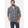 Jan Vanderstorm +FIT Collectie loose casual overhemd Plus Size petrol