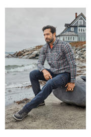 thumbnail: Jan Vanderstorm +FIT Collectie loose casual overhemd Plus Size petrol