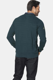 thumbnail: Jan Vanderstorm +FIT Collectie MAGNUSDAL gestreepte sweater Plus Size petrol