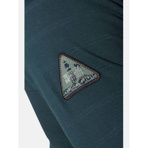 Jan Vanderstorm +FIT Collectie MAGNUSDAL gestreepte sweater Plus Size petrol afbeelding