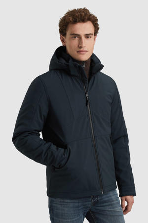 softshell jas donkerblauw