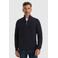 Vanguard schipperstrui met wol met ingebreid patroon donkerblauw