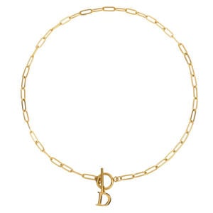 ketting Initial D goudkleurig