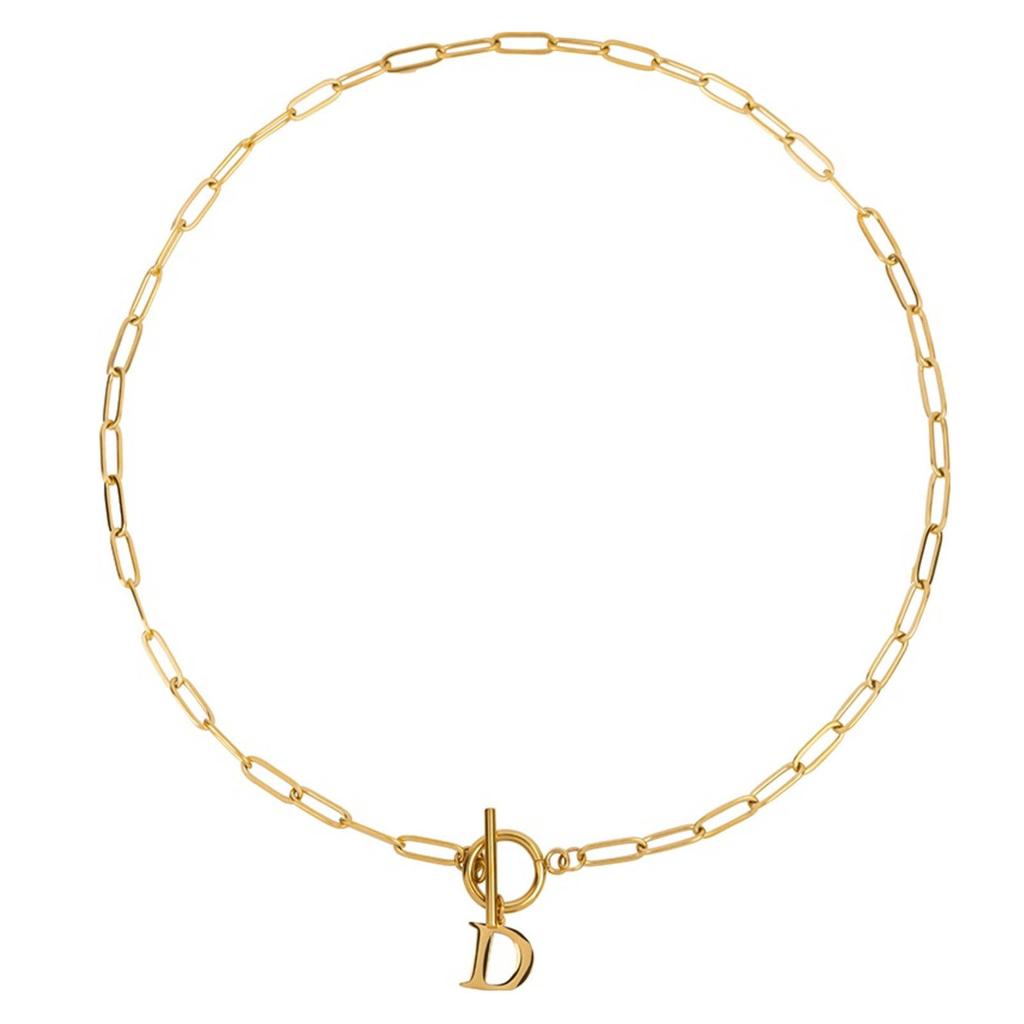 Club Manhattan ketting Initial D goudkleurig