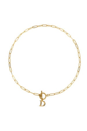 ketting Initial D goudkleurig