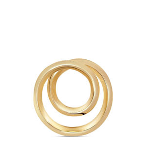 sjaalring Luna Swirl goudkleurig