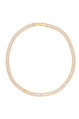 ketting Tennis Necklace goudkleurig