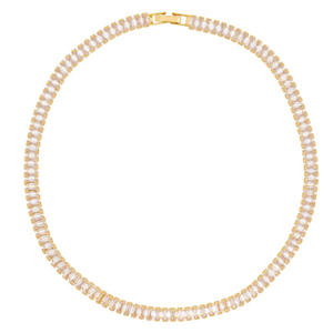 ketting Tennis Necklace goudkleurig