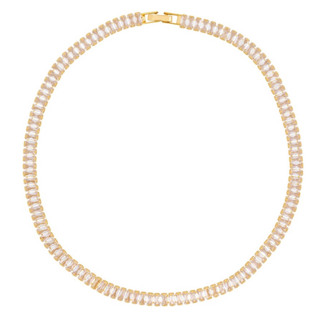 Club Manhattan ketting Tennis Necklace goudkleurig