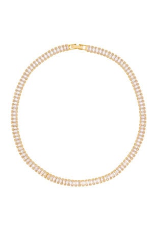 ketting Tennis Necklace goudkleurig