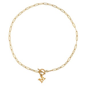 ketting Initial M goudkleurig