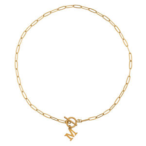 ketting Initial M goudkleurig