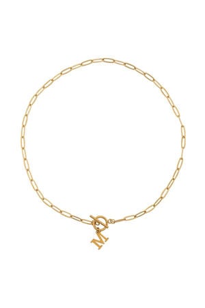 ketting Initial M goudkleurig