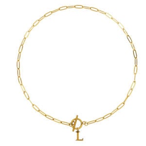 ketting Initial L goudkleurig