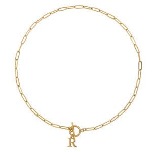 ketting Initial R goudkleurig