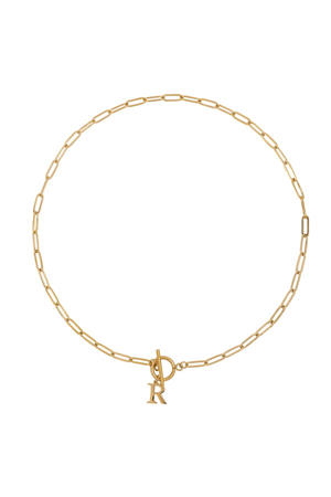 ketting Initial R goudkleurig