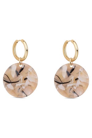 oorbellen Aria Tortoise beige