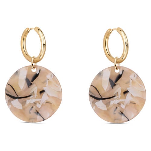 Club Manhattan oorbellen Aria Tortoise beige afbeelding