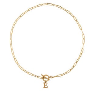 ketting Initial E goudkleurig