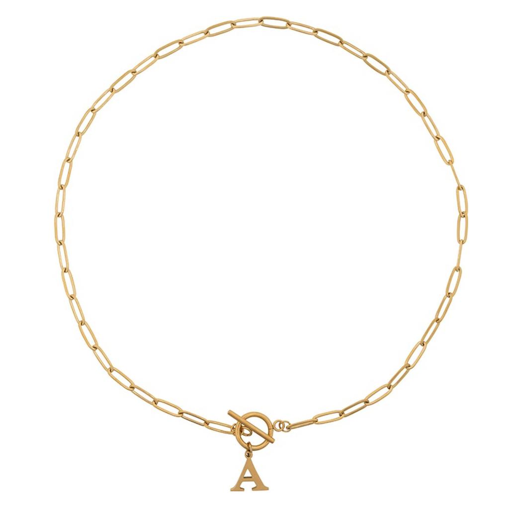Club Manhattan ketting Initial A goudkleurig