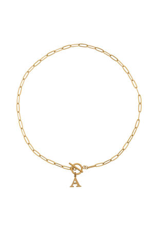 ketting Initial A goudkleurig