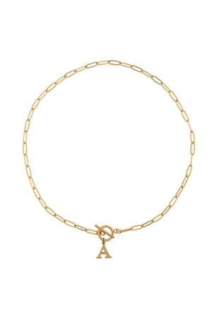 ketting Initial A goudkleurig