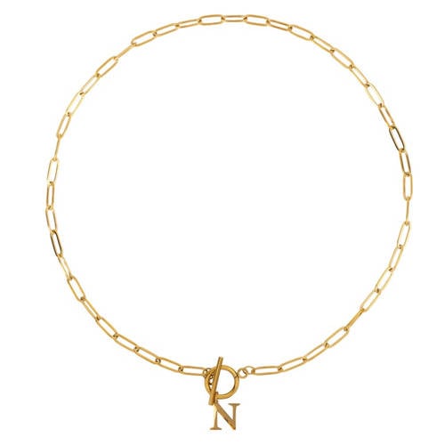 Club Manhattan ketting Initial N goudkleurig afbeelding
