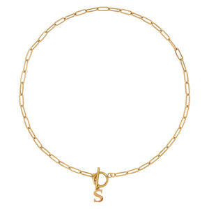 ketting Initial S goudkleurig