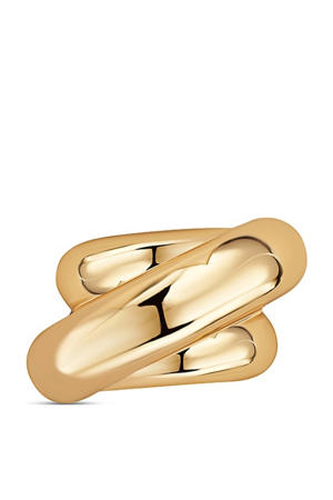 sjaalring Swirl goudkleurig