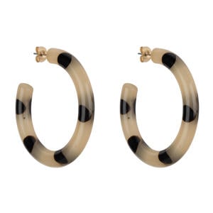 oorbellen Dottie Dot Hoops beige