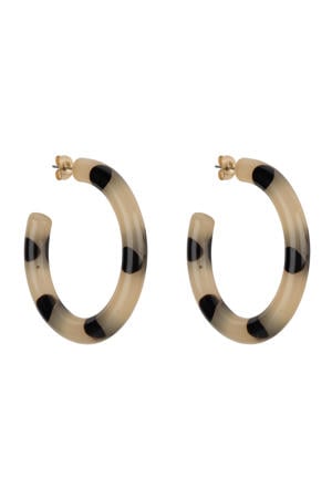 oorbellen Dottie Dot Hoops beige