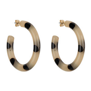 oorbellen Dottie Dot Hoops beige