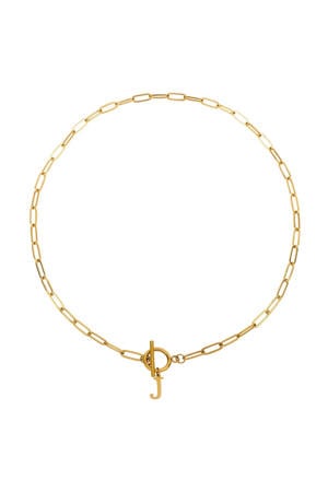 ketting Initial J goudkleurig