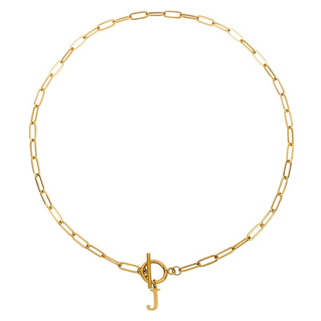 Club Manhattan ketting Initial J goudkleurig