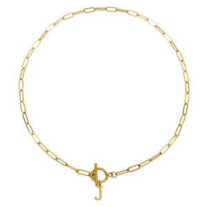 ketting Initial J goudkleurig