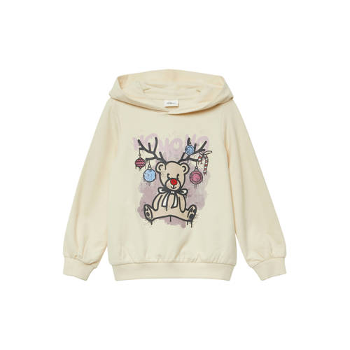 s.Oliver hoodie ecru afbeelding