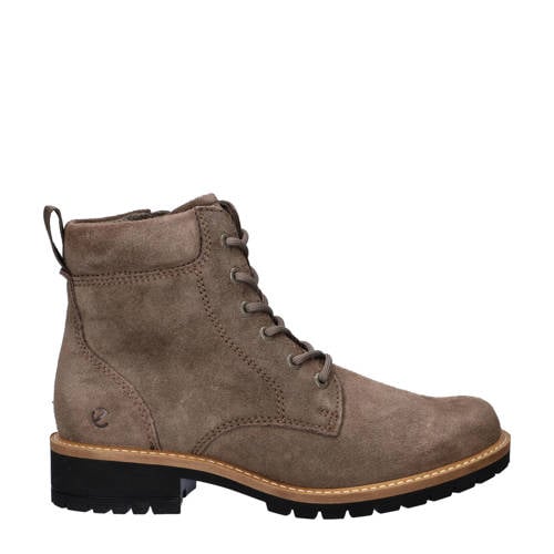 Ecco Elaina nubuck veterboots taupe afbeelding