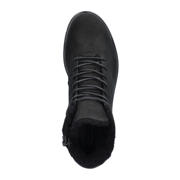 thumbnail: Ecco Bella gevoerde nubuck veterboots zwart