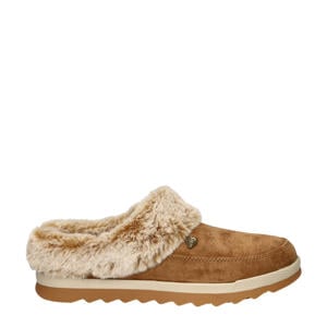 pantoffels cognac